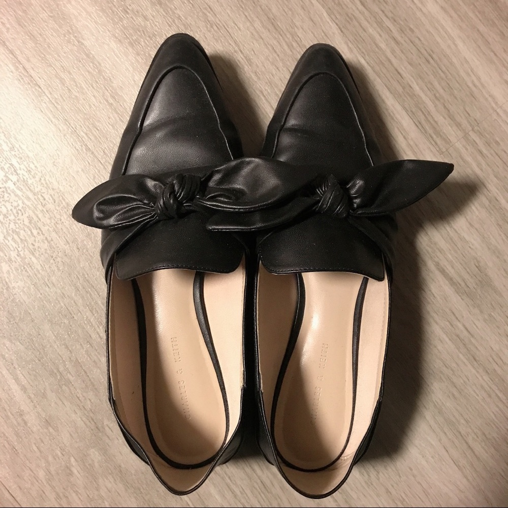 CHARLES& KEITH Black Loafers